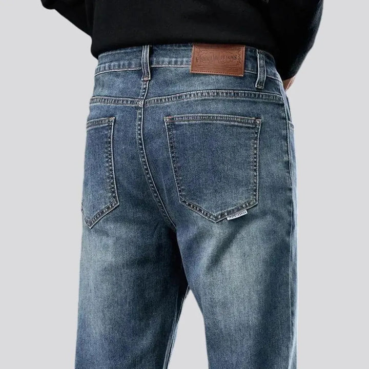 Elastic fit retro jeans for men