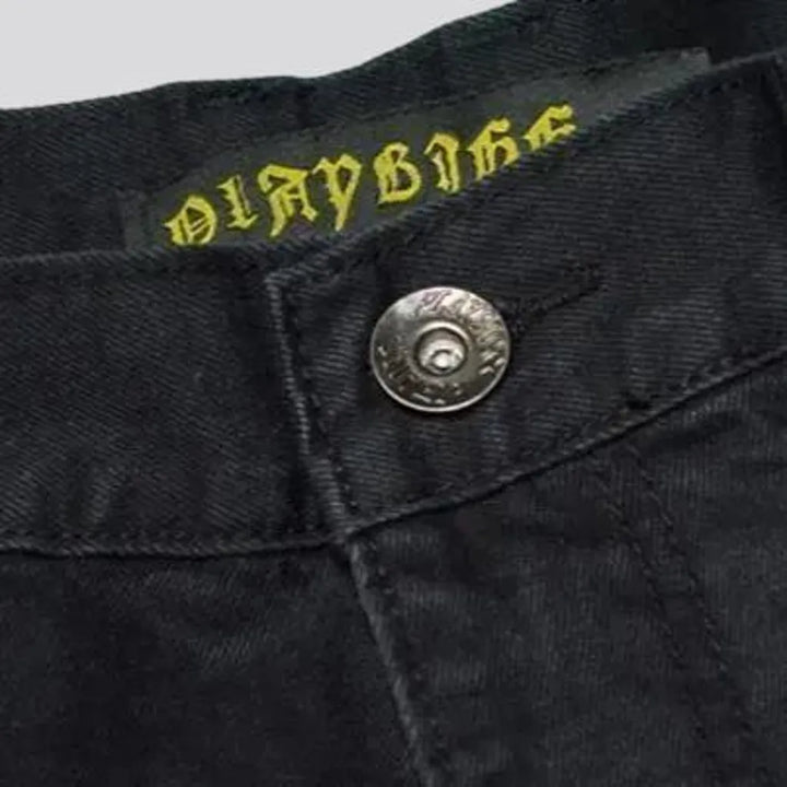 Durable stonewashed labor men's jeans