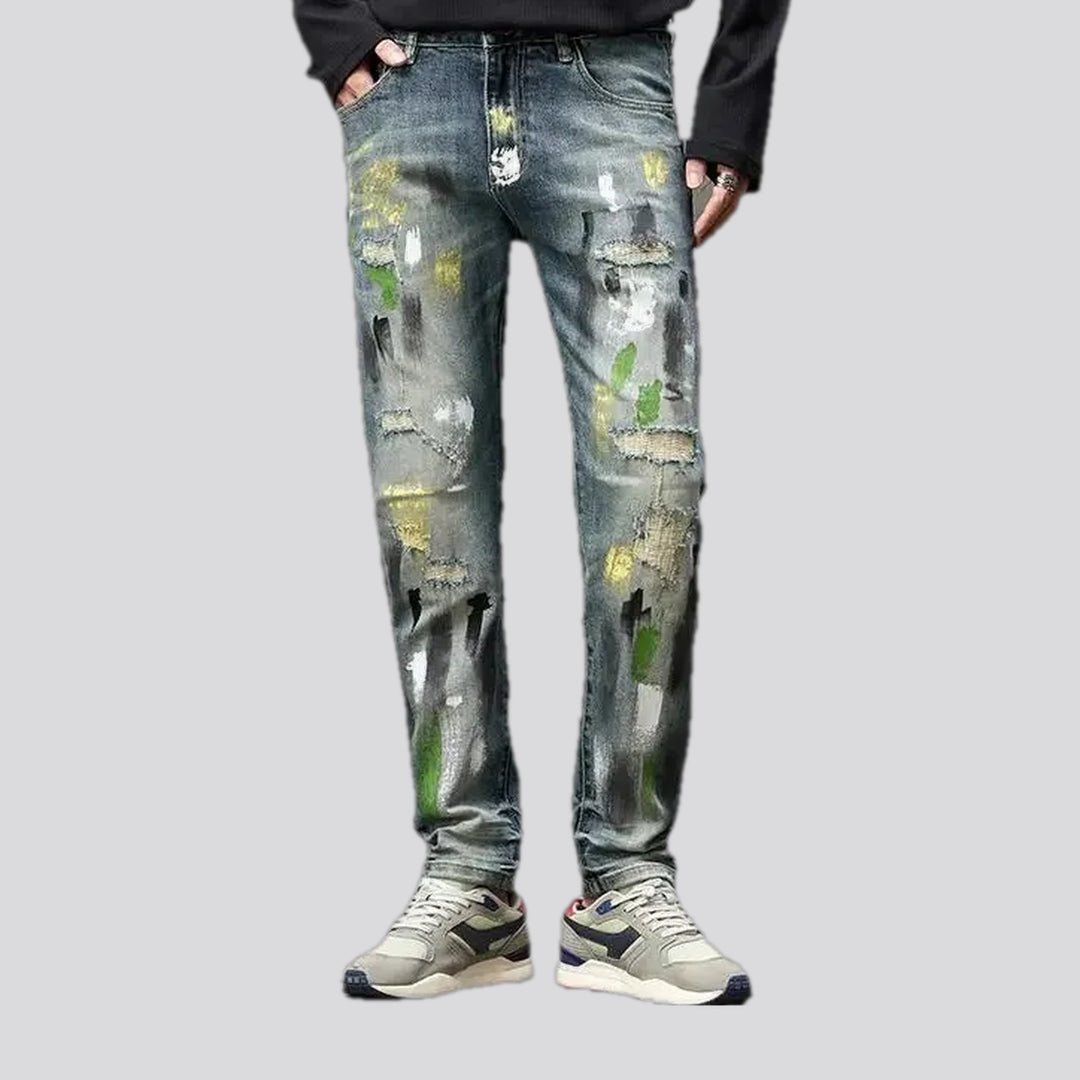 Artistic Mid-rise Men's Jeans | Jeans4you.shop