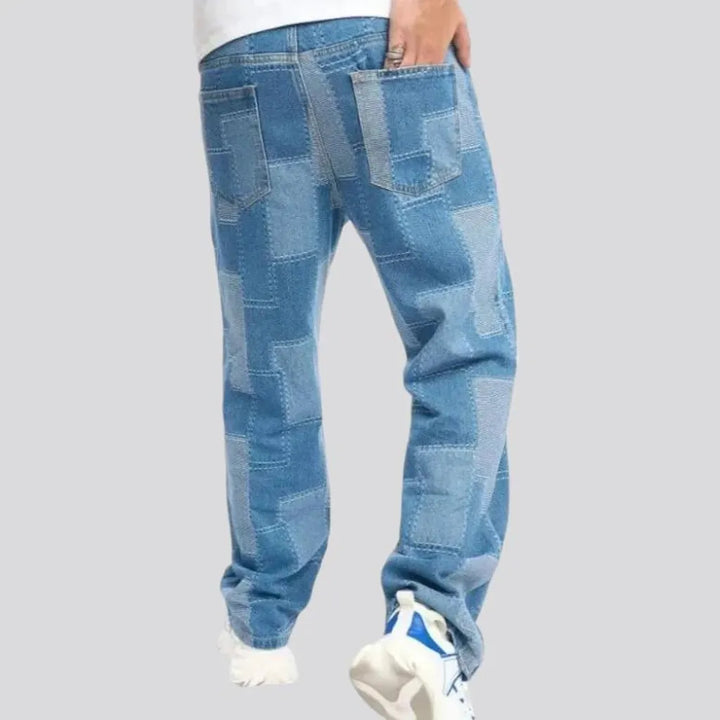 Stylish mid rise men's jeans