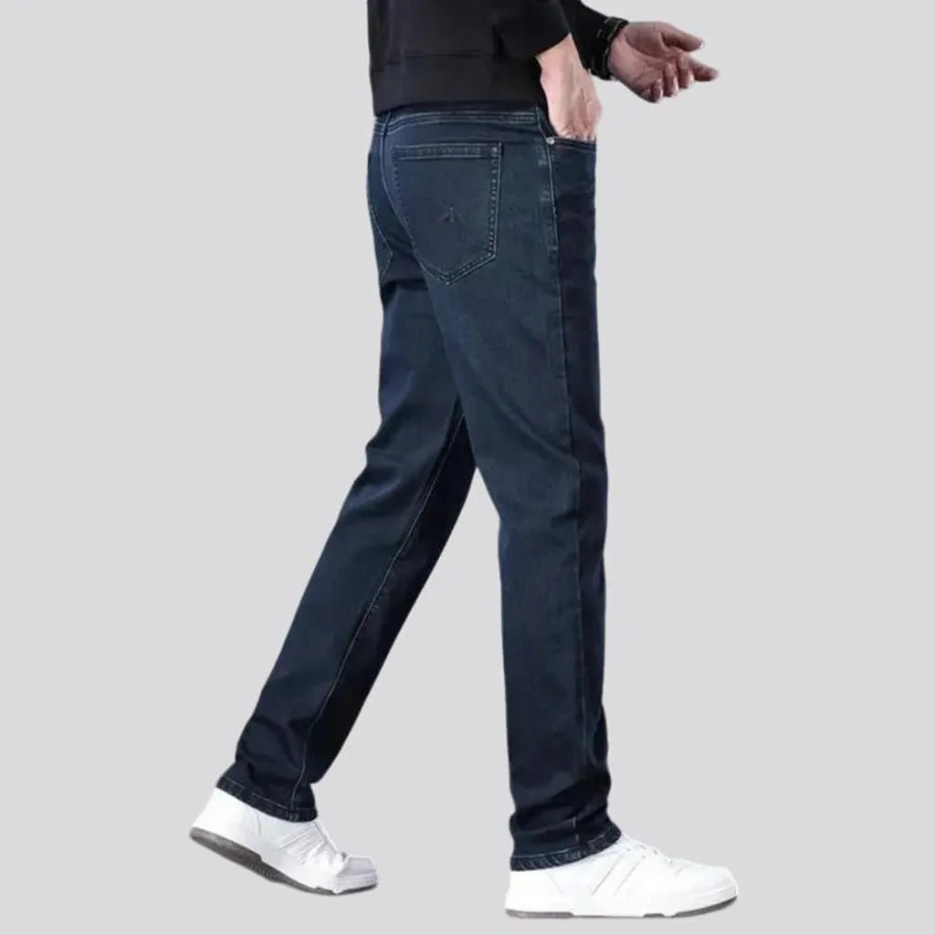 High rise stretchable tapered men's jeans