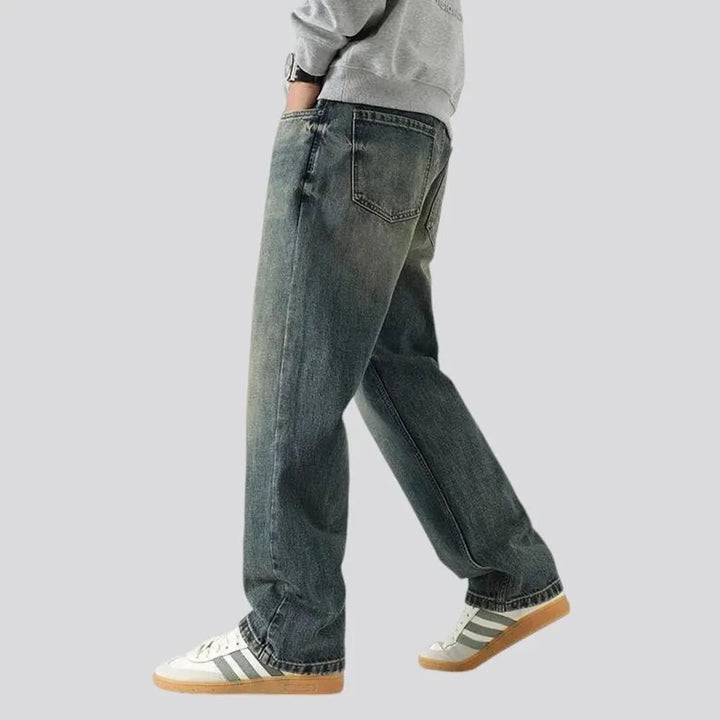 Baggy vintage mid rise men's jeans