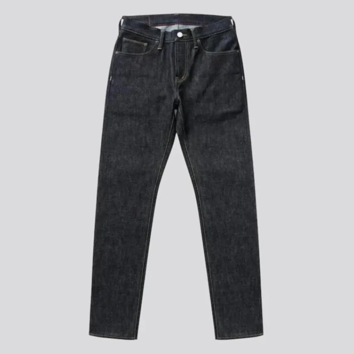 Mid rise selvedge men's jeans