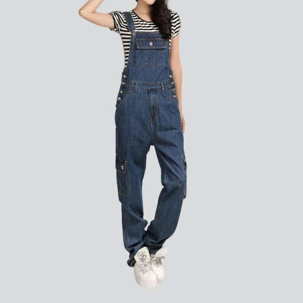 Baggy denim dungaree for women | Jeans4you.shop