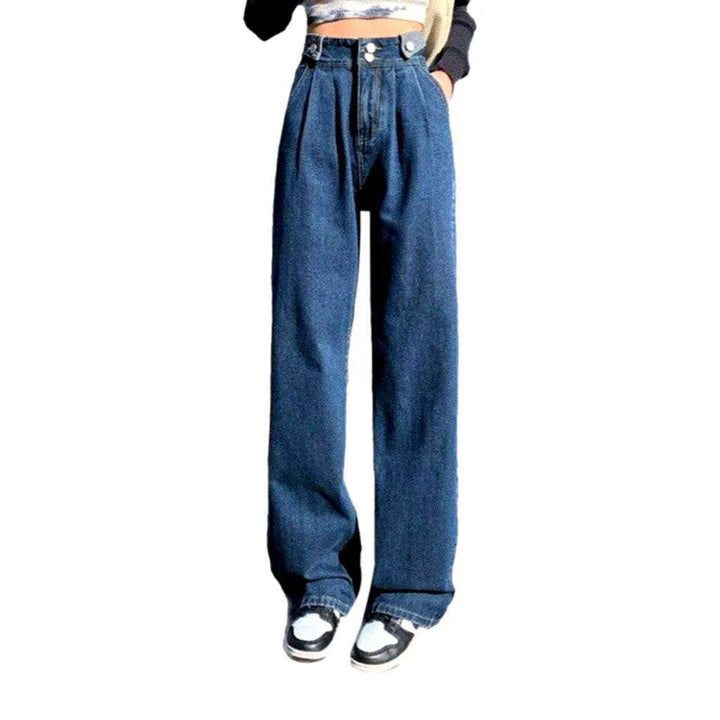 Baggy high-waist jeans
 for women