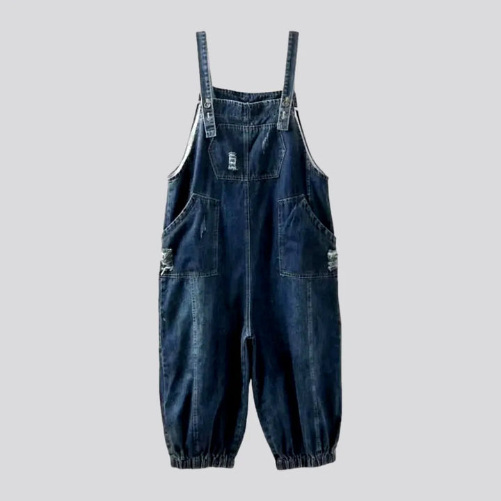 Baggy jean dungaree overall for women | Jeans4you.shop