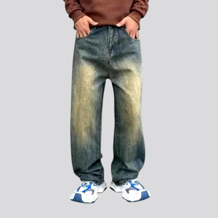 Baggy Stonewashed Fashion Men's Jeans | Jeans4you.shop