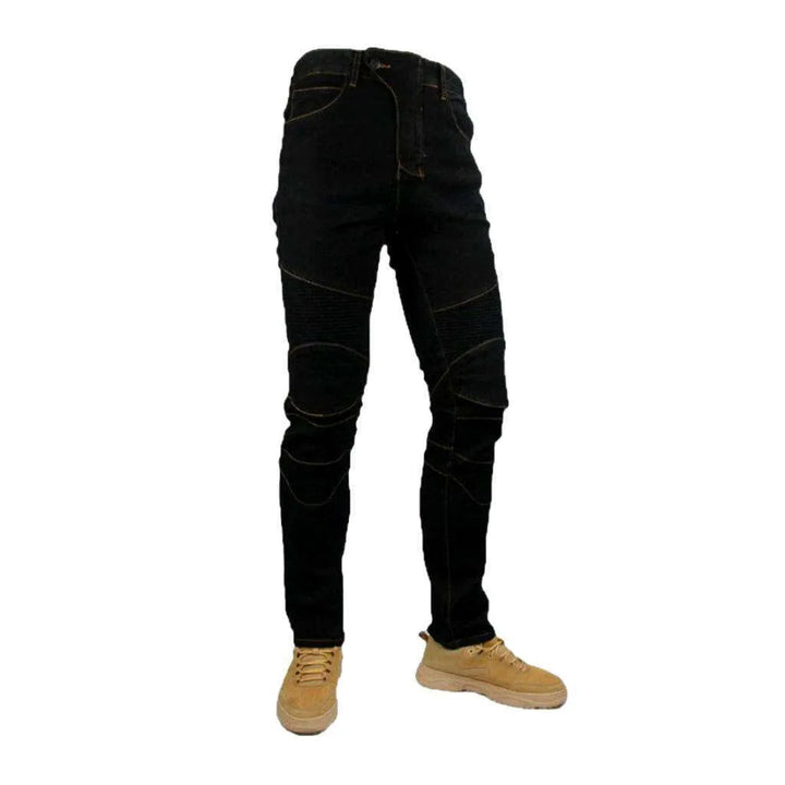 Biker men's protective jeans