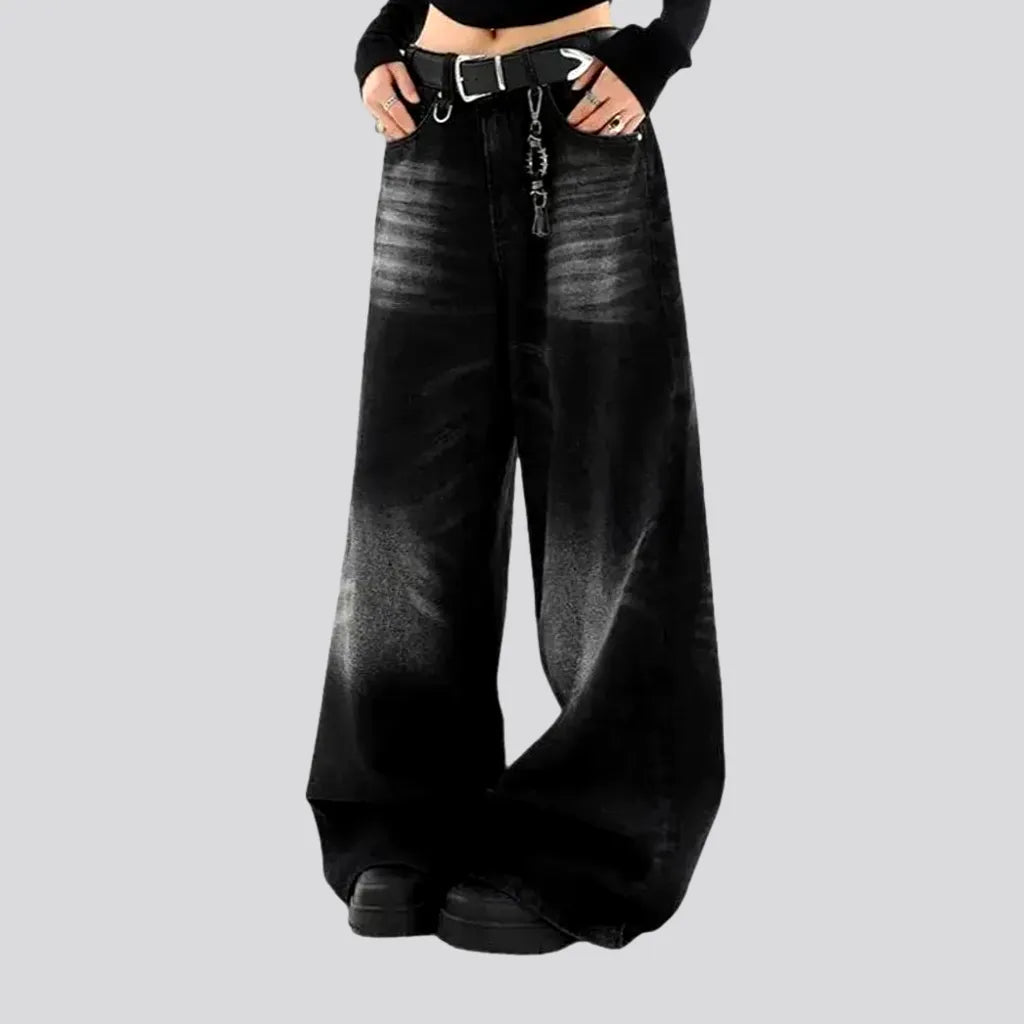 Boho Abraded Baggy Women's Jeans | Jeans4you.shop