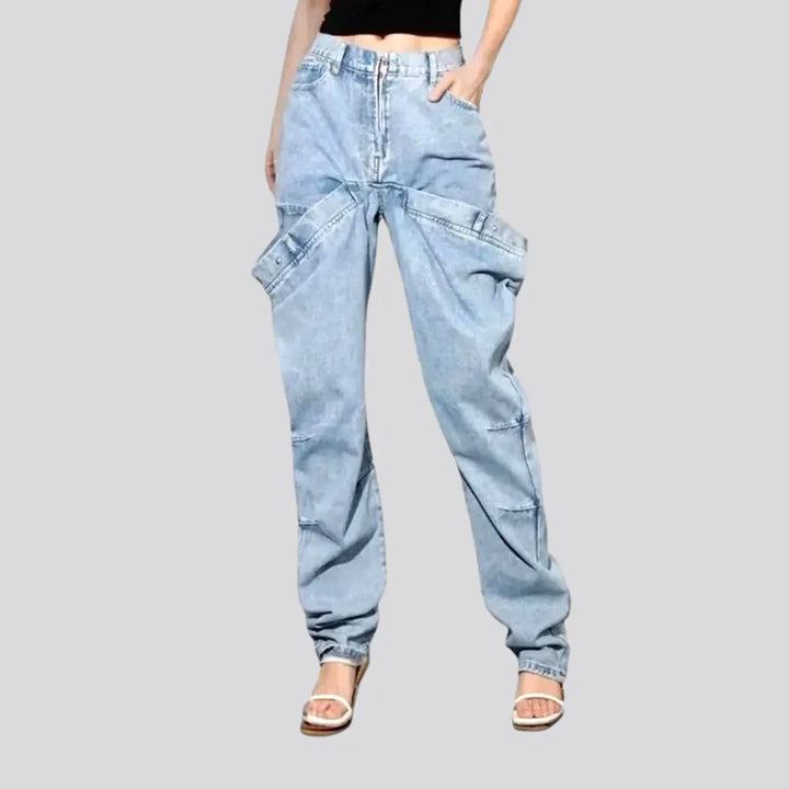 Boho Style Roomy Fit High-waist Women's Jeans | Jeans4you.shop