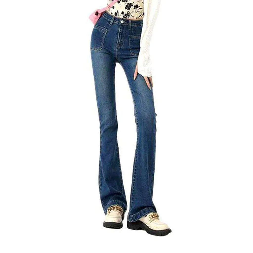 Bootcut high-waist jeans
 for women