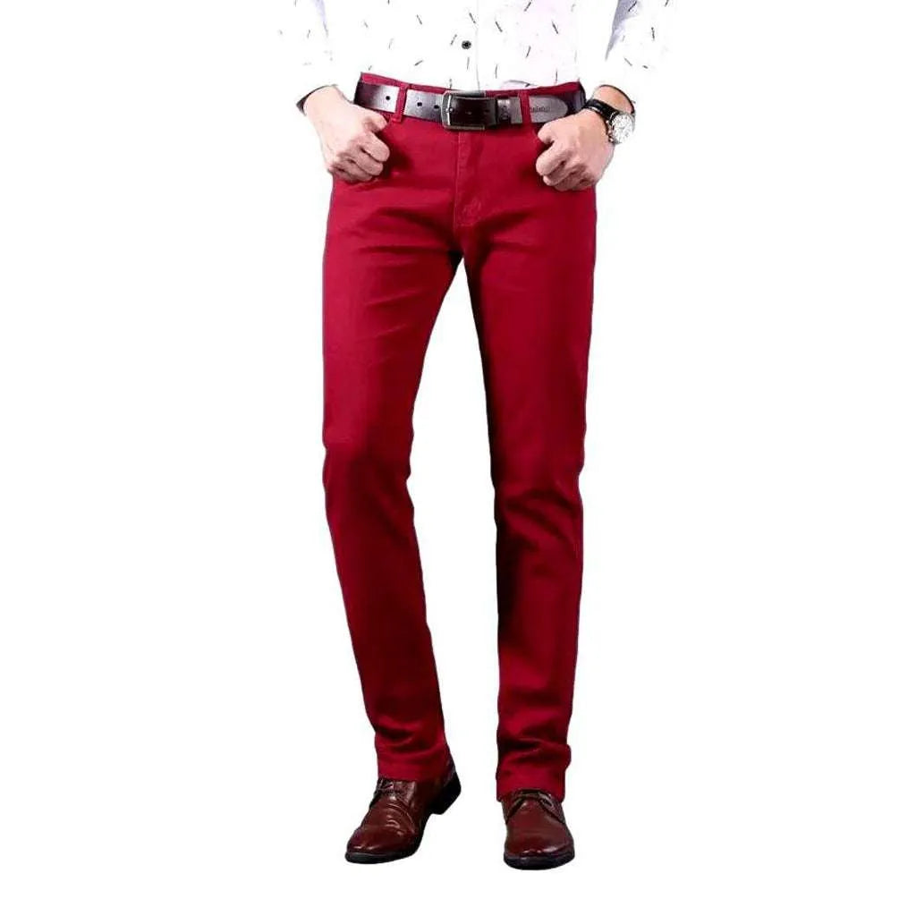 Business casual color men's jeans