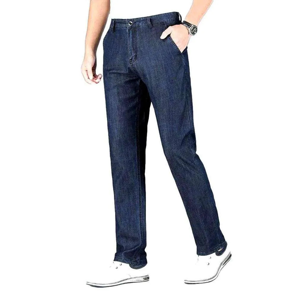 Business casual straight denim pants