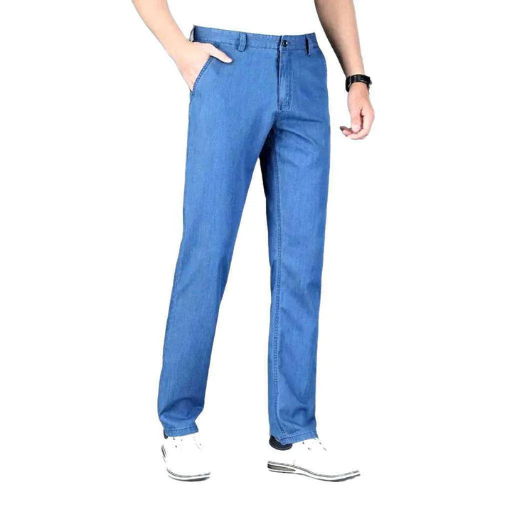 Business casual straight denim pants