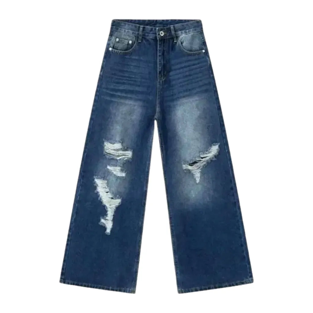 Distressed Jeans for Men - Blue