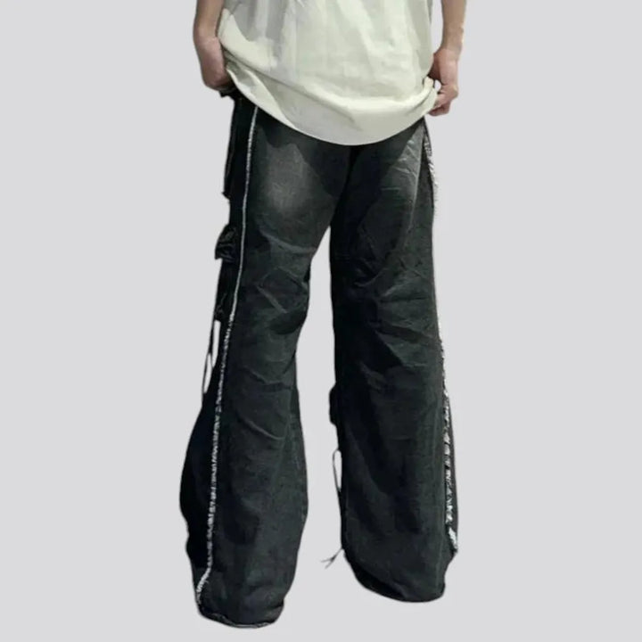 Distressed baggy jeans for men