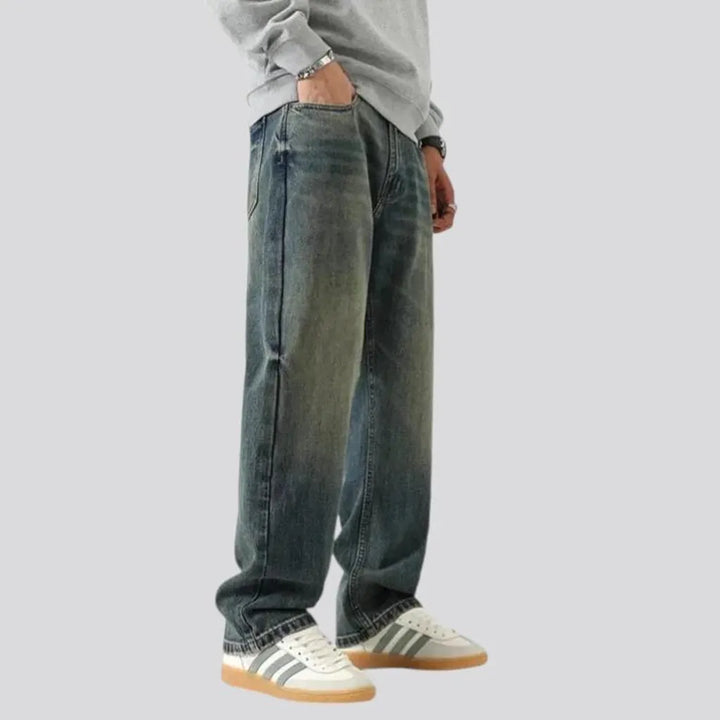 Baggy vintage mid rise men's jeans