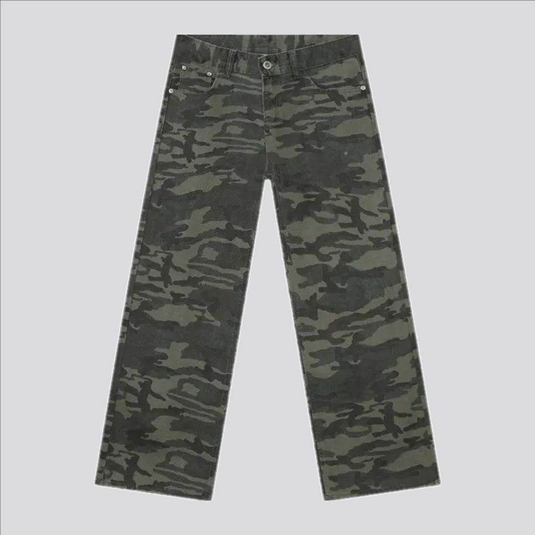 Camo Mid Waist Jeans Pants for Men | Jeans4you.shop