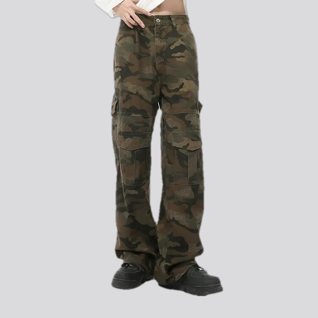 Camo Multi Pocket Street Style Men's Jean Pants | Jeans4you.shop