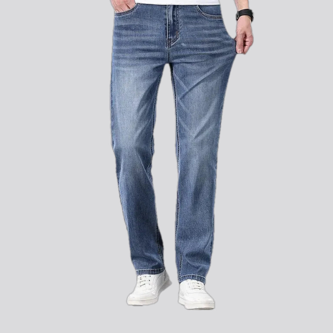 Casual Stonewashed Elastic Men's Jeans | Jeans4you.shop