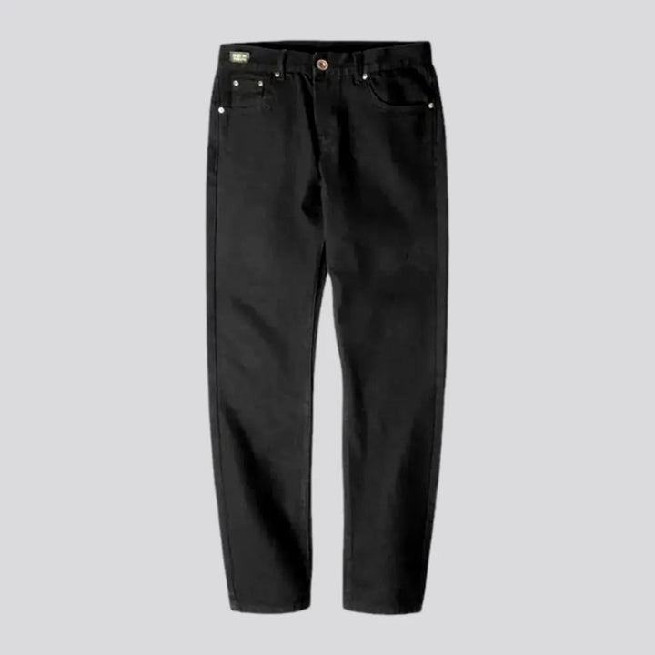 Casual Tapered Monochrome Jeans for Men | Jeans4you.shop