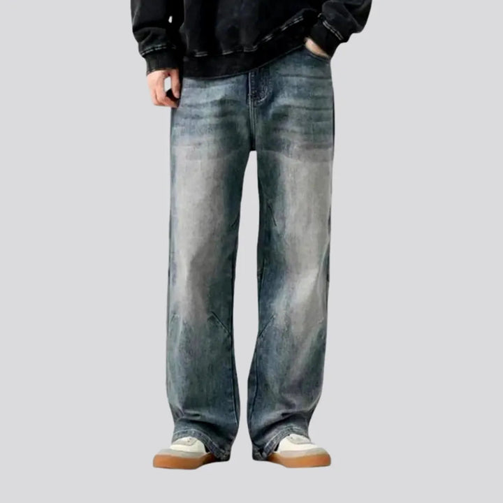 Creased Mid Rise Fashion Men's Jeans | Jeans4you.shop