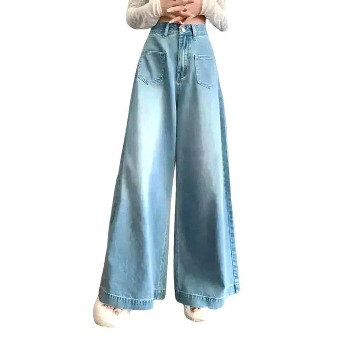 Culottes high-waist jeans
 for women