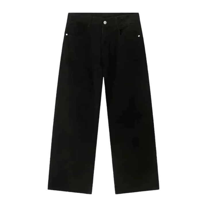 Boho Mid Rise Jeans for Men - Black