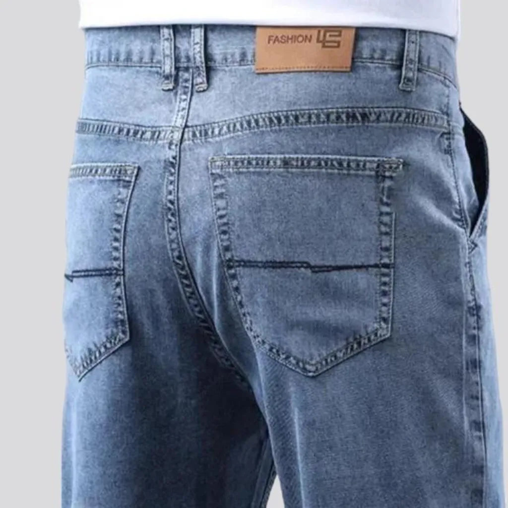 Straight men's ankle-length jeans
