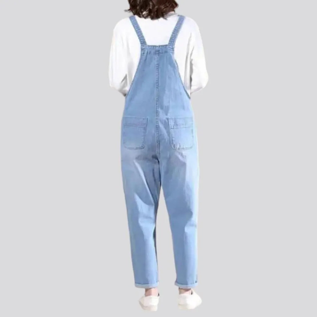 90s loose denim jumpsuit
 for women