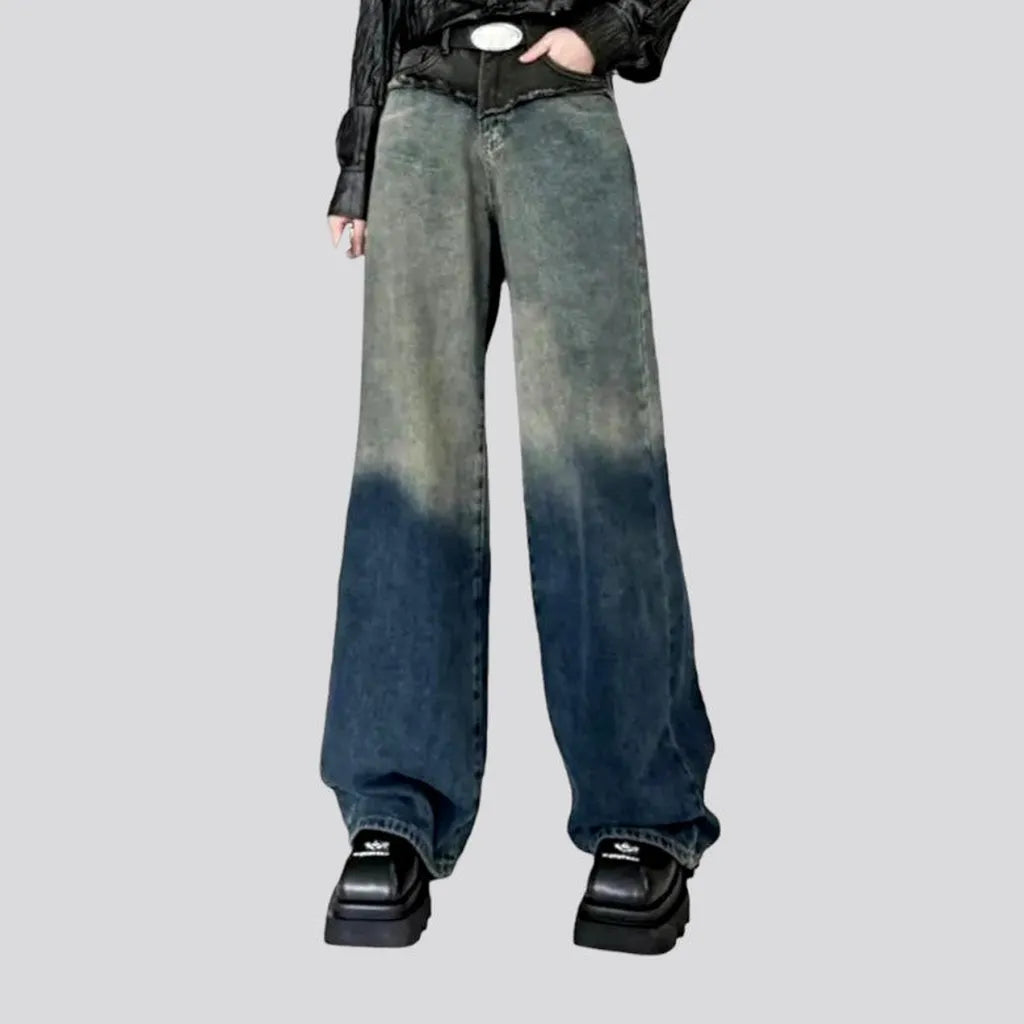 Contrast women's fashion jeans