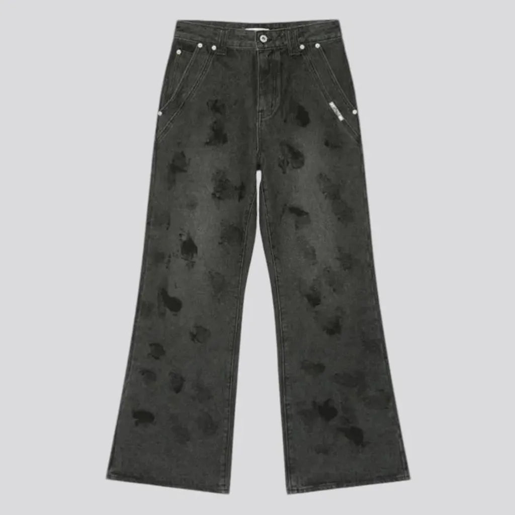 Sanded street style vintage men's jeans