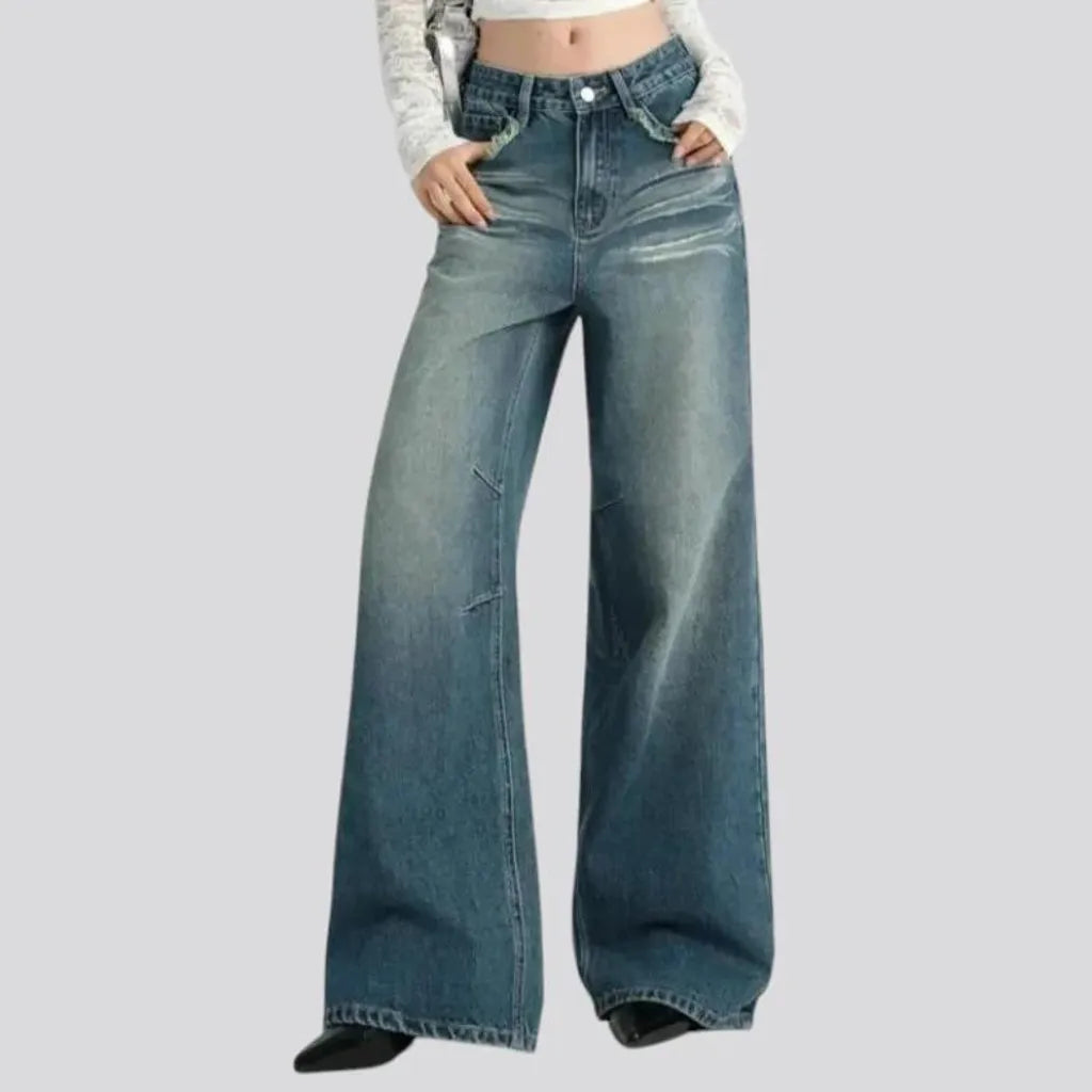 High rise flared 90s women's jeans