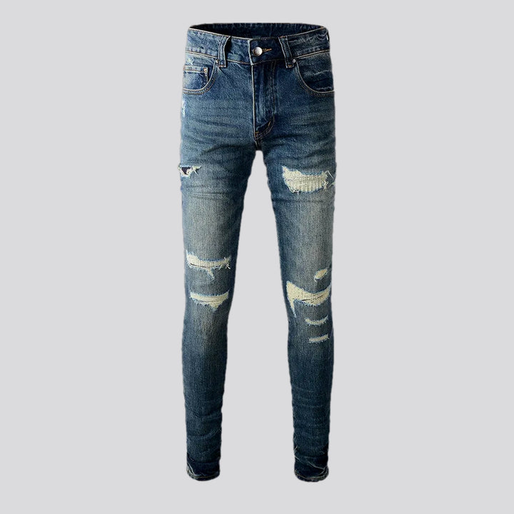 Distressed Elastic Men's Jeans | Jeans4you.shop