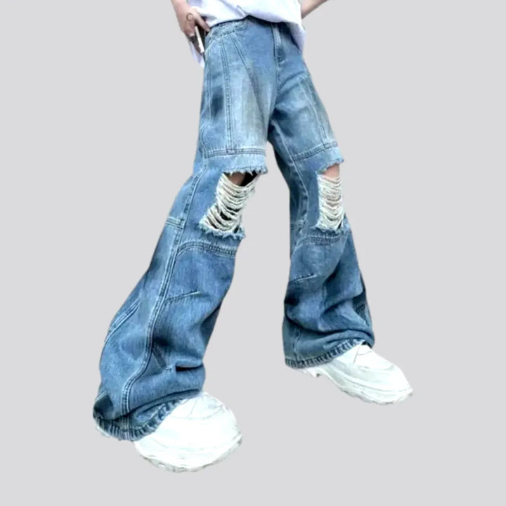 Distressed Light Wash Men's Jeans | Jeans4you.shop