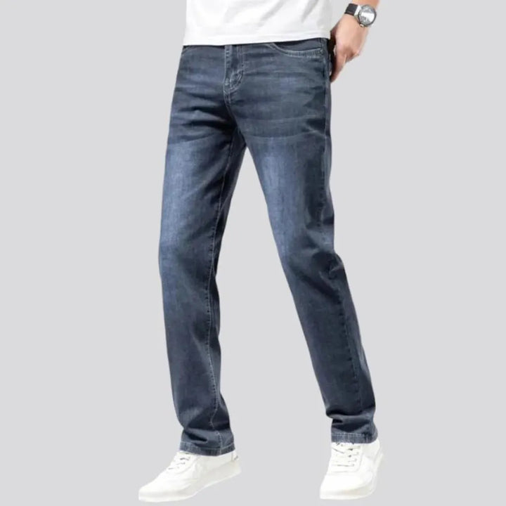 Tapered men's thin jeans