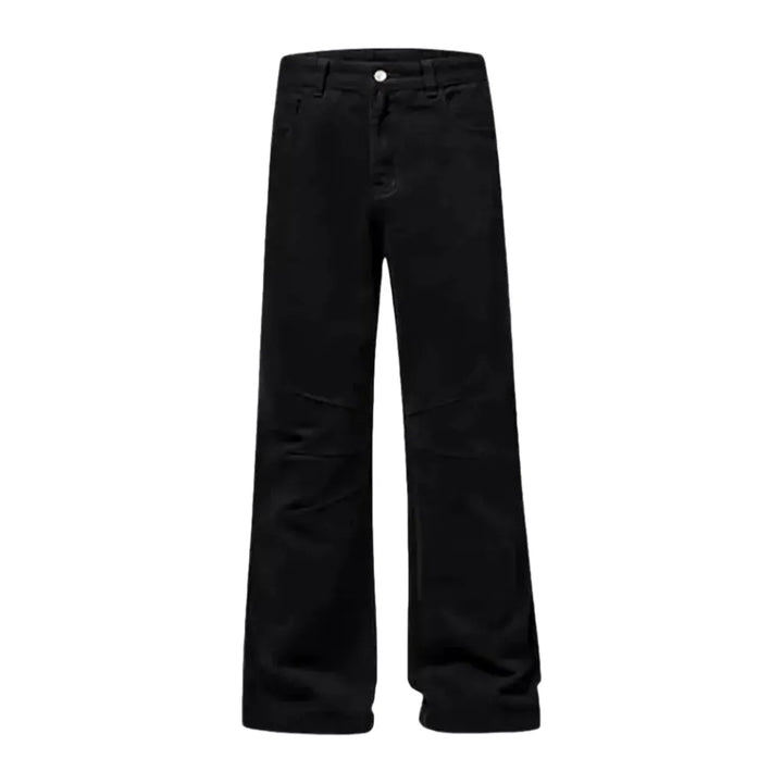 90s Style Colored Mid Rise Men's Jeans - Black