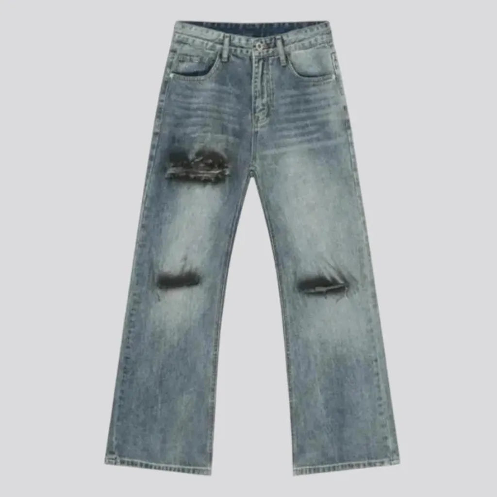 Sanded and stylish men's jeans