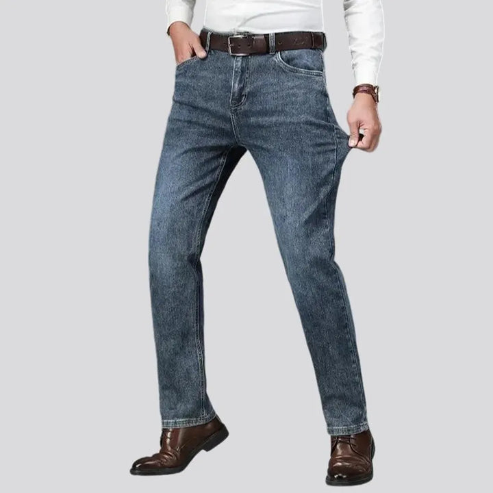 High rise jeans for men