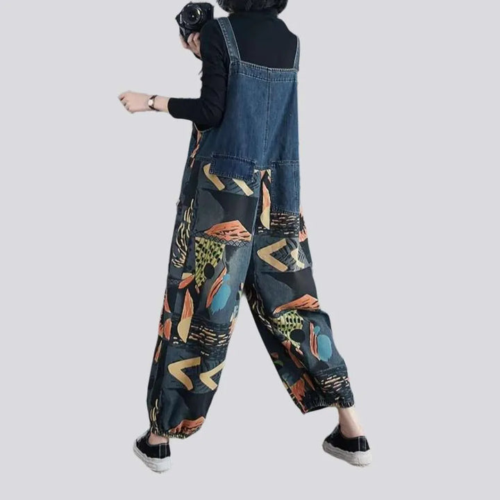 Baggy denim dungaree for ladies