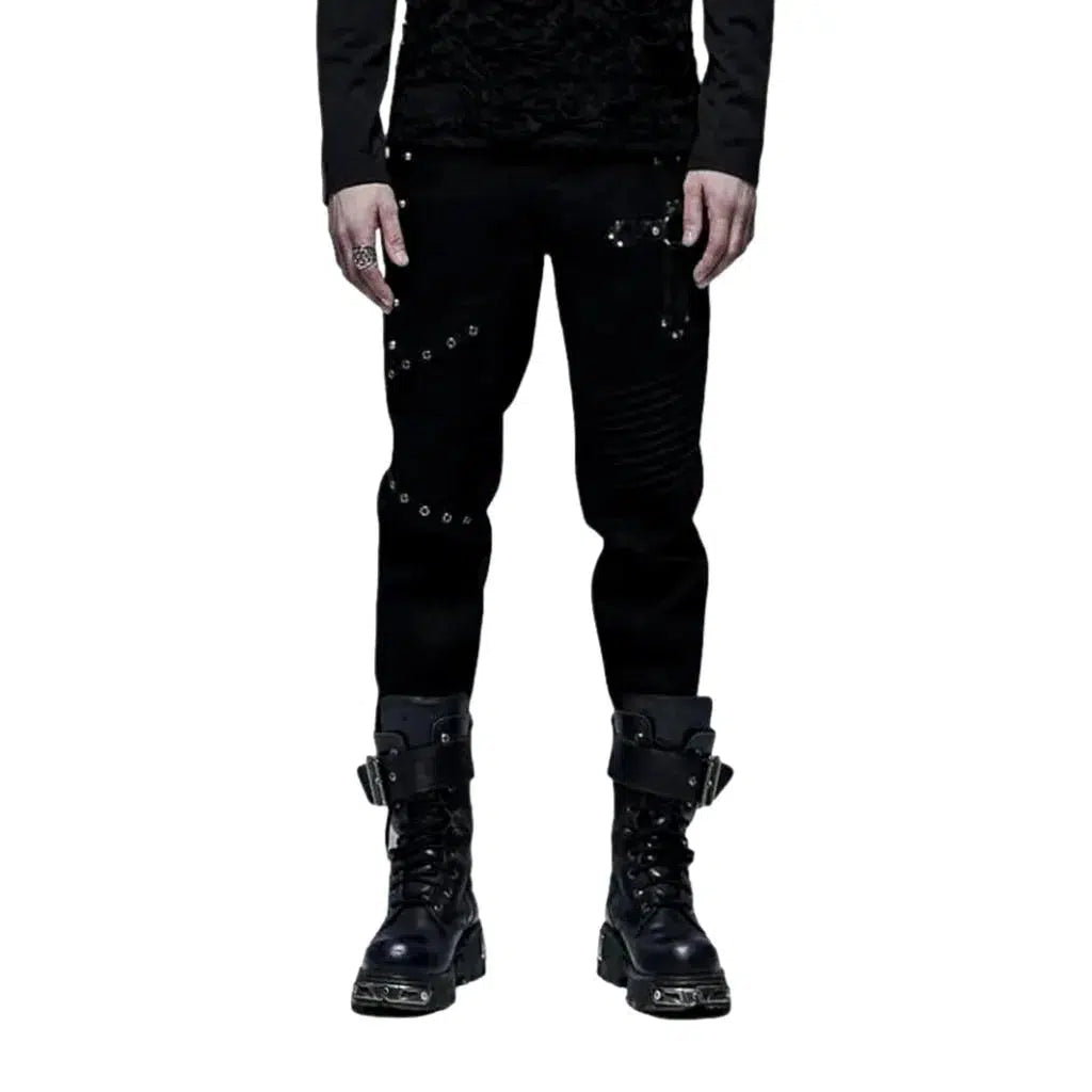 Embellished slim jeans
 for men