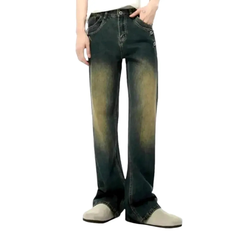 Vintage Bootcut Men's Jeans - Blue