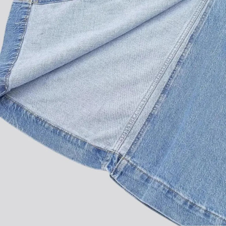 Lightweight 90s casual denim skirt