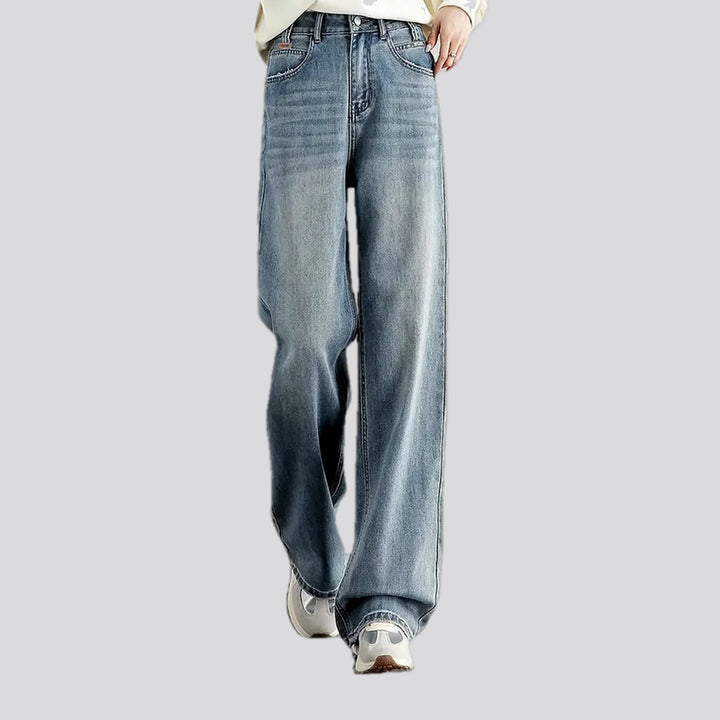 Faded Lines Casual High Waist Women's Jeans | Jeans4you.shop