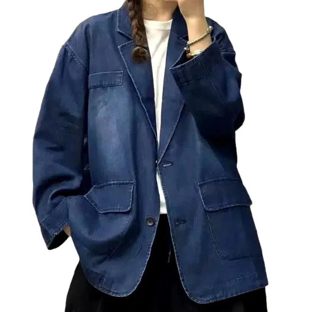 Fashion chore women's jean blazer