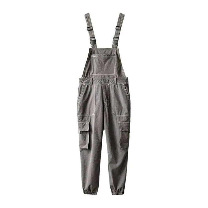 Fashion Denim Dungaree for Men - Grey