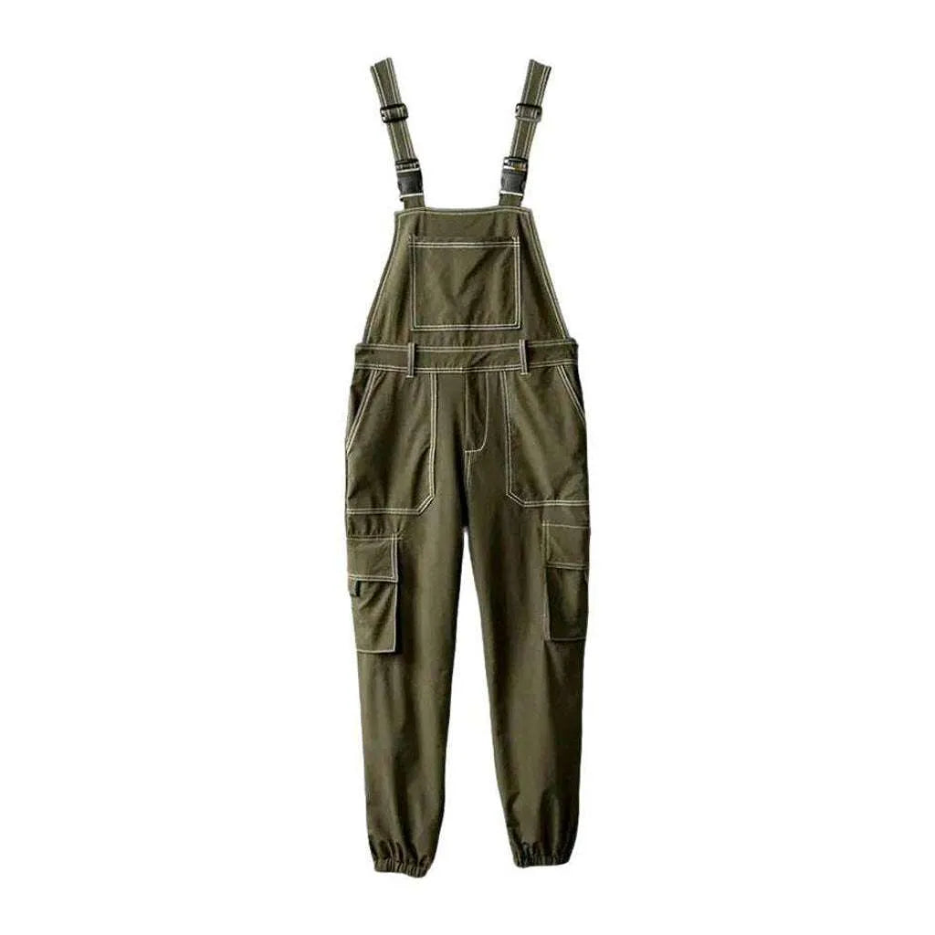 Fashion Denim Dungaree for Men - Khaki