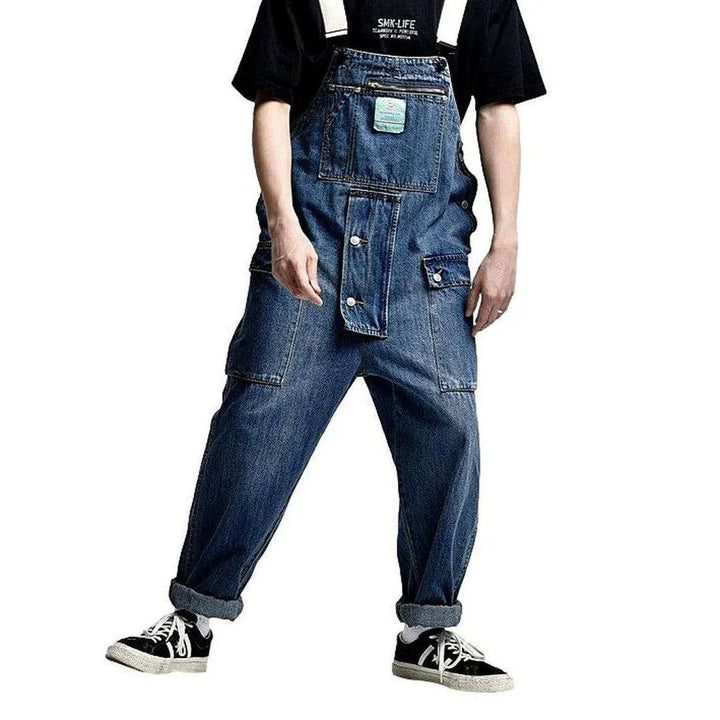 Fashion Men's Denim Overall - Blue