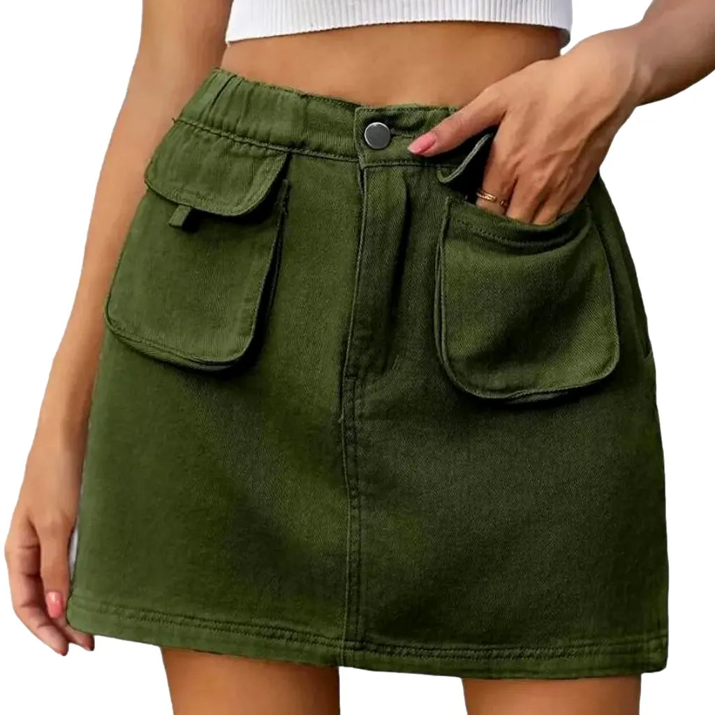 Fashion mini women's jean skirt