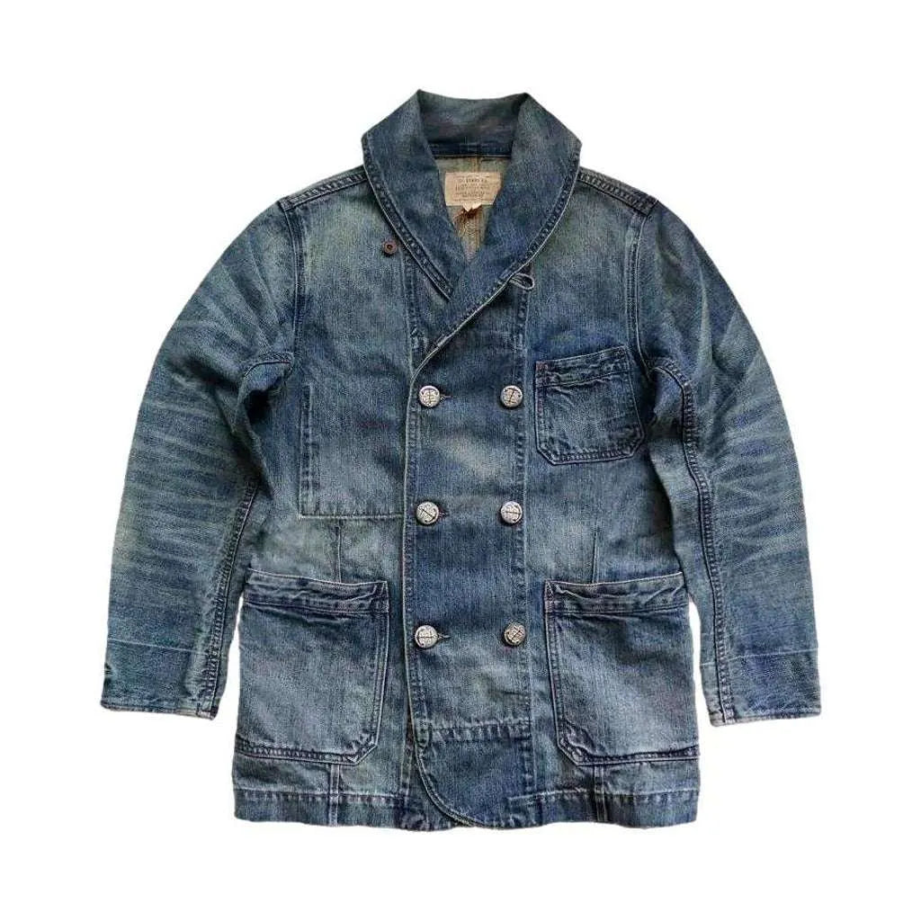 Fashion oversized men's denim coat